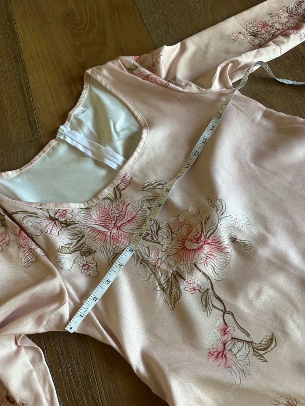 Wrenoin Pink Floral Midi Dress Sz M NWT Scoop Neck Floral Dress - Picture 8 of 16